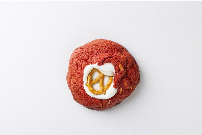 그린뻐터 르뱅쿠키 레드벨벳 스모어 수제쿠키 결혼답례품 돌잔치선물 선물용디저트, 45g, 1개