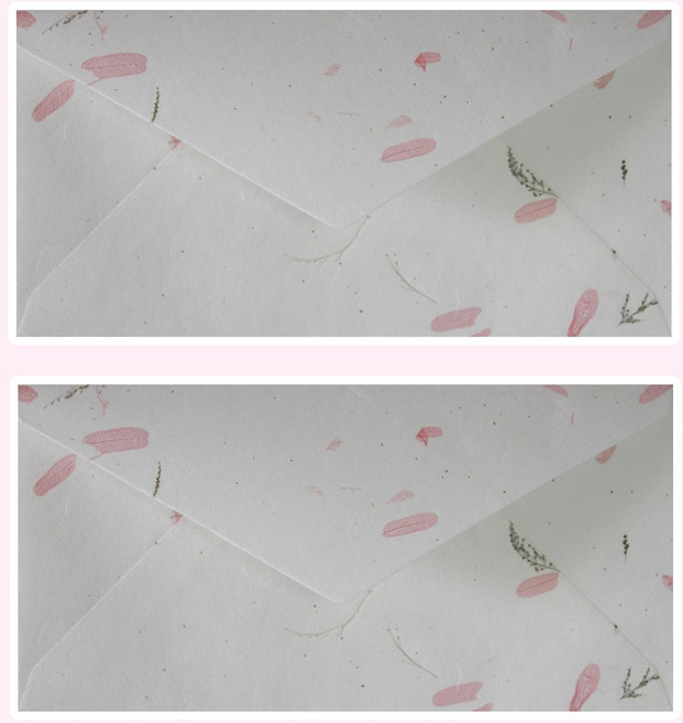 나모몰 한지봉투(10매입) 한지편지지(15매입) 일반/편지지 봉투, 1개, 봉투_13.흰분홍