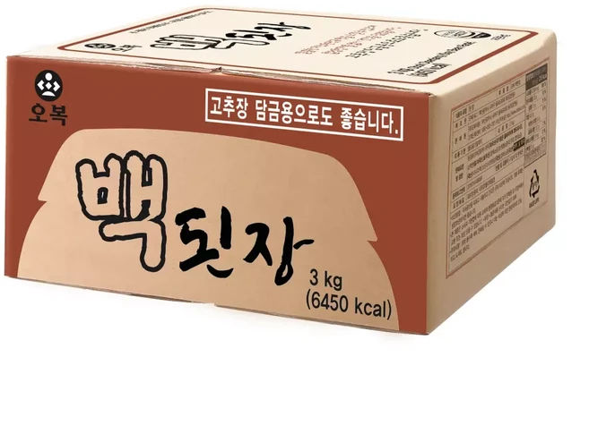 오복식품 백된장 3kg, 1개