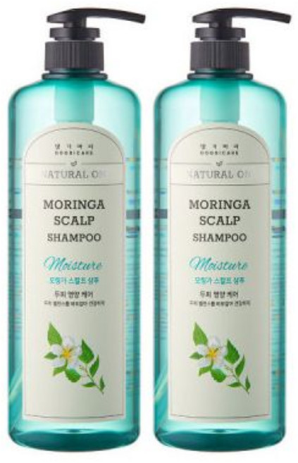 댕기머리 허벌 모링가 스칼프 샴푸, 2개, 1L