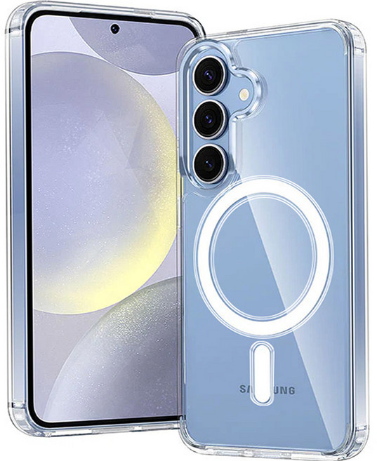 아이엔조이 아이폰 갤럭시 S 초강력 젤리 하드 투명 마그네틱 맥세이프 휴대폰 케이스 INJ-MSC01