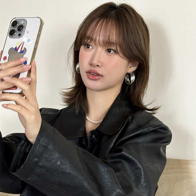 크리에이티브 디자인 기하 입체 925 실버 귀걸이 귀걸이 원형 귀걸이