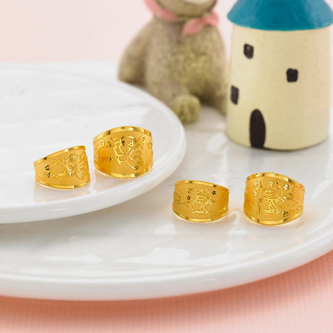 [한국표준금거래소] 24K 순금 돌반지 3.75g (천사/ 왕자)