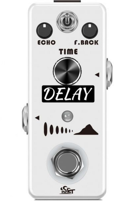 일렉트릭 기타 베이스 트루 바이패스를 위한 ISET 아날로그 지연 효과 페달 순수, Funel Delay, 1개