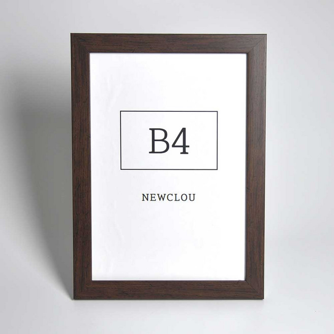 뉴클루 인테리어 우드 액자 프레임 6종 사이즈 등록증 자격증 상장, 클래식브라운