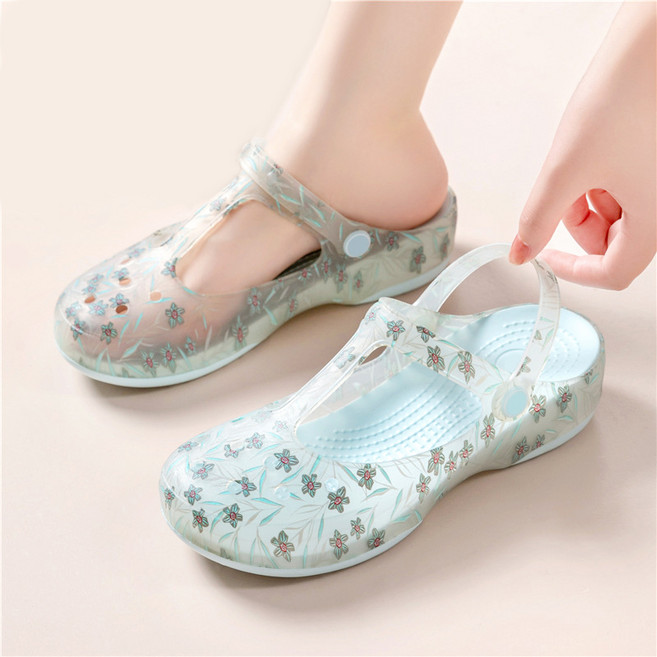 Modern Fashion 여성 플라워 아쿠아 샌들 비치 슬리퍼 X74