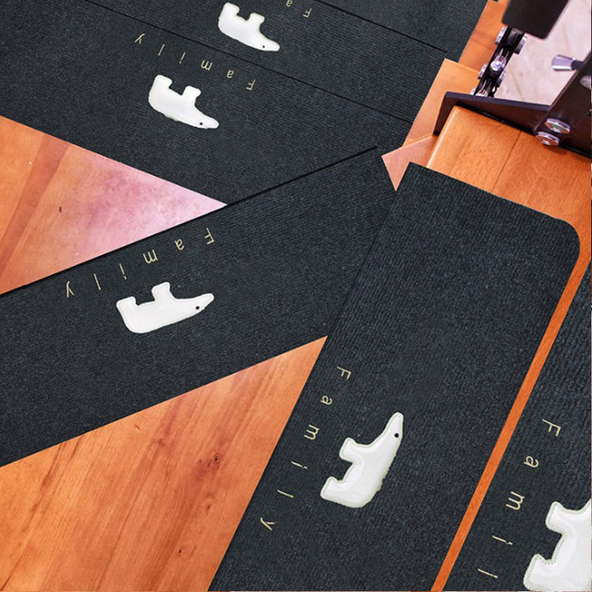 계단미끄럼방지 안전매트 논슬립 계단매트 슬개골탈구방지패드 야광매트 55*22*4.5cm 5장, 네이비, 5개