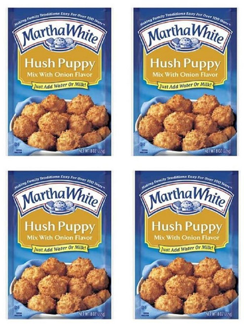 Martha White Hush Puppy Mix with Onion 226.8g(8온스) 파우치 (4팩) 254982