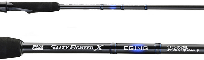 아부가르시아 솔티파이터X 에깅 전사이즈 무늬오징어 루어낚시대, SXES-832ML+