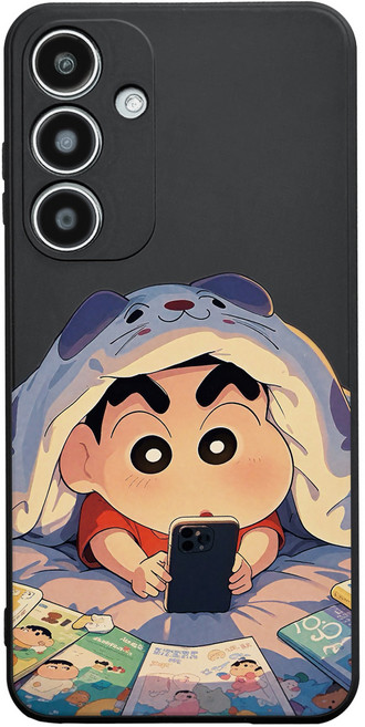 고양이 이불 속에 숨은 짱구 아이폰 갤럭시 폰케이스