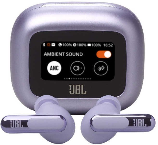 삼성공식파트너 JBL LIVE BEAM3 노이즈 캔슬링 블루투스 이어폰, 퍼플