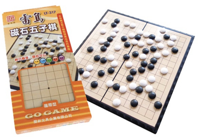 雷鳥LT-31503 磁石五子棋 輕巧便攜 磁性棋子不易滑動 親子互動益智遊戲, 1個