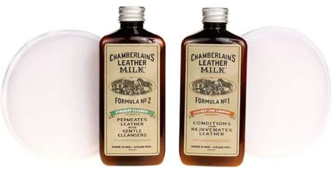 챔벌레인 가죽 밀크 컨디셔너 클리너 키트 1 2호 100 관리. 2가지 사이즈. 미. 복원 패드 2개 포함 6온스 2065168, 1 Count (Pack of 1) - 쿠팡