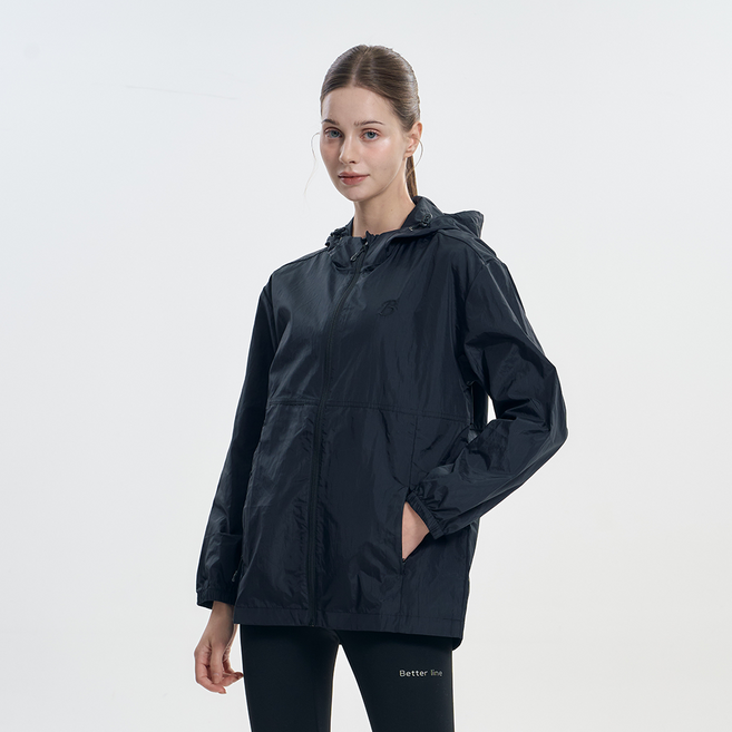 여성 바람막이 롱 자켓 윈드점퍼 바람막이 힙커버