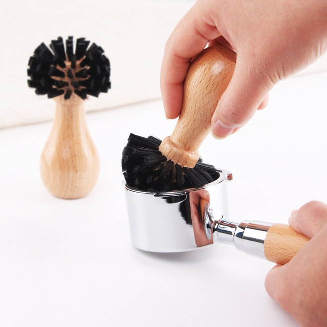 커빙 라운딩 커피브러쉬 58mm 바텀리스 포터필터 탬퍼 바스켓 브레빌 드롱기 청소 브러쉬, 02.라운딩브러쉬(51/53mm겸용), 1개