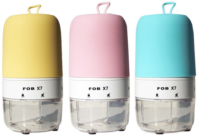 포비월드 X7자동상승 전동연필깎이 파스텔색상, 옐로우, 1개