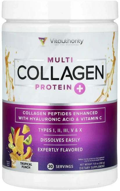 몸관리하세요 겨울입니다 Vitauthority 종합 콜라겐 단백질 트로피컬 펀치 맛 282g(9.9oz) 특별관리진행, Vitauthority종합콜라겐단백질트로피컬펀치맛282, 282g, 1개 - 쿠팡