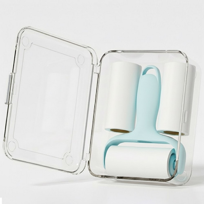 잇어스홈 마카롱 휴대용 미니 돌돌이 블루 리필 3개 포함, 1세트