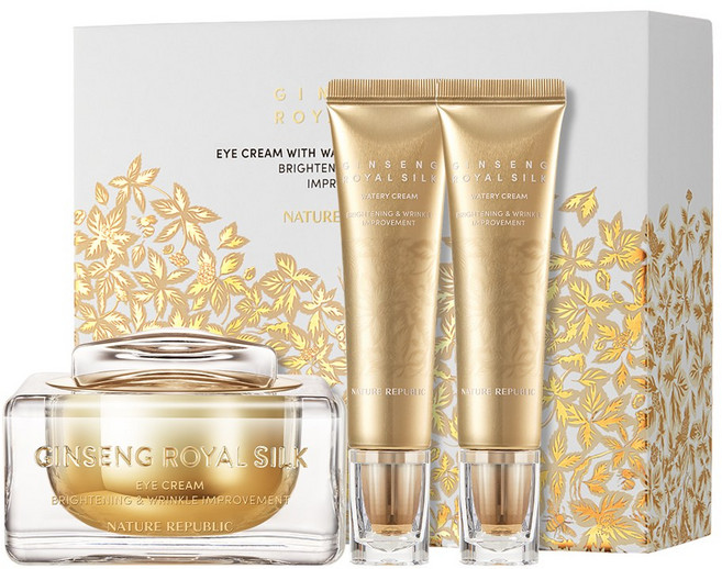 네이처리퍼블릭 진생 로얄 실크 아이크림 with 워터리 크림 기획세트, 1개