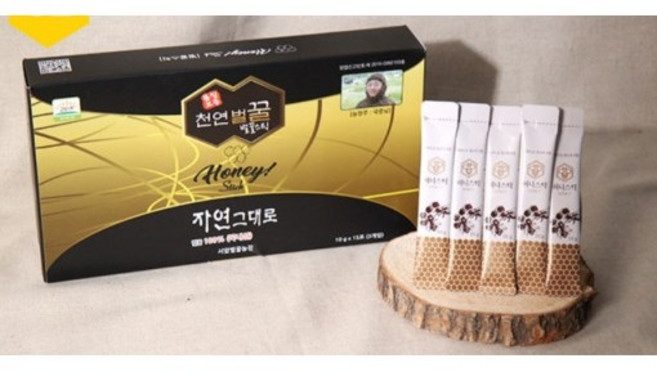 휴대용 스틱꿀 국중남 1+등급 허니스틱 토종꿀 천연벌꿀, 아카시아꿀, 450g, 1박스