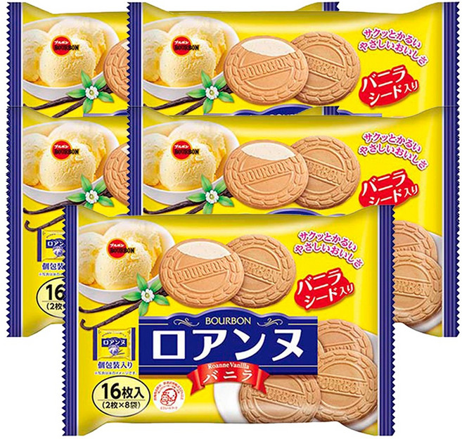 부르본 바닐라향 로안느, 113g, 5개