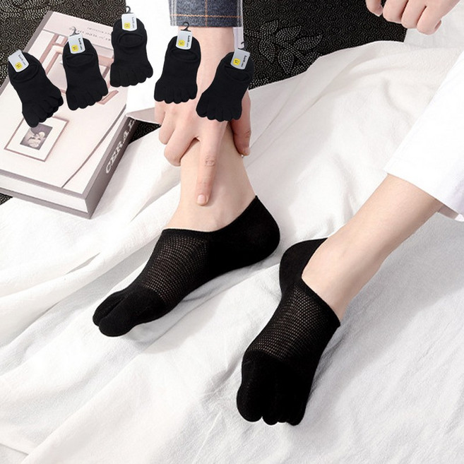 여름 남성 발가락양말 메쉬 바람숑숑 발가락덧신 5결레세트