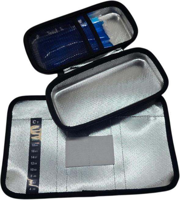 보냉케이스 EVA 휴대용 파우치 아이스팩 포함 온도센서