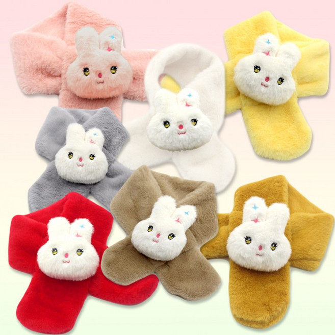 준캡 아동목도리 푸들토끼퍼 고리형 쁘띠머플러 대량가능