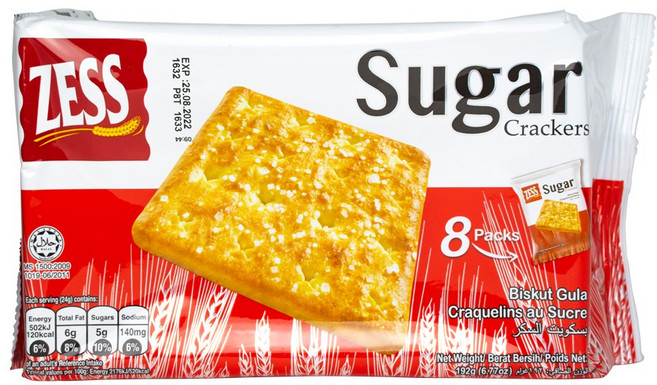 제스 슈가 크래커 192g/대용량간식/과자/맥주안주, 192g, 1개
