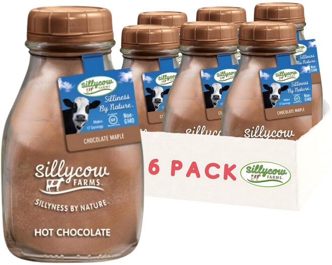 실리코우 팜스 핫 초콜릿 메이플 믹스 프리 Non GMO Sillycow Farms Maple Hot Chocolate Mix | Rich Chocolate Delight |