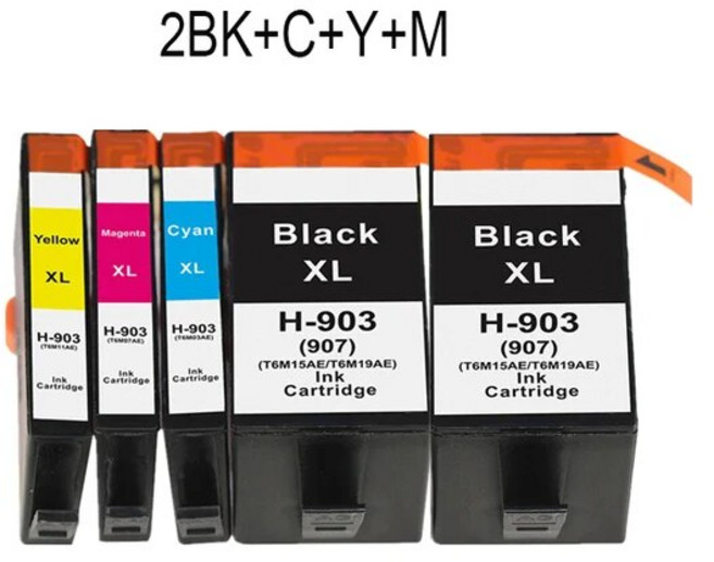 HP 호환 오피스젯 프로 6950 6960 6970 6975 프린터 잉크 카트리지 ASW 5PK 903XL 903xl 호환903xl, 08 1set 5PK