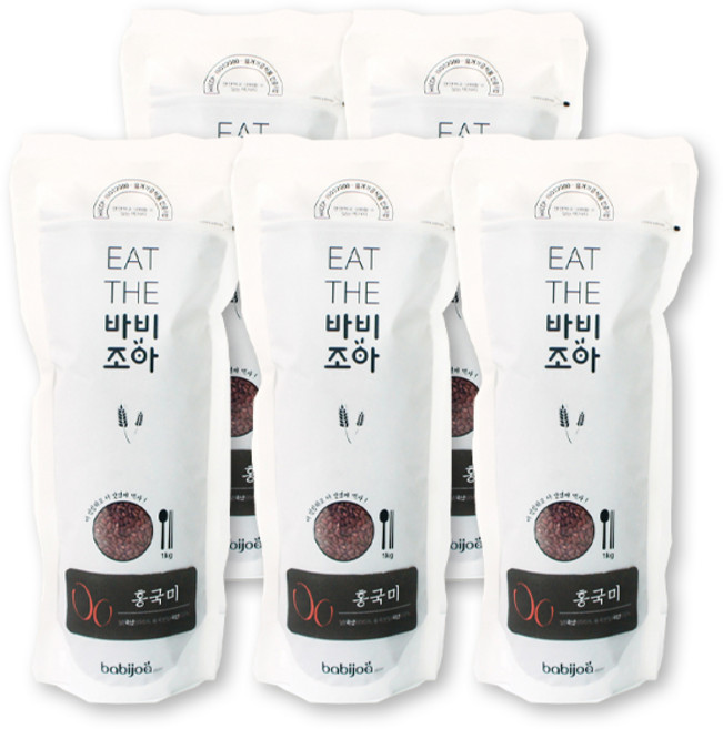 바비조아 HACCP 기능성쌀 1kg-홍국미 5개, 1kg