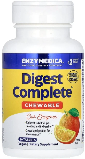 엔자이메디카 츄어블다이제스트 오렌지 맛 30 츄어블 정, ENZ13042, 1팩, 30정 - 쿠팡