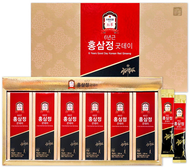 6년근 굿데이 홍삼정 60p, 1개, 1.2L