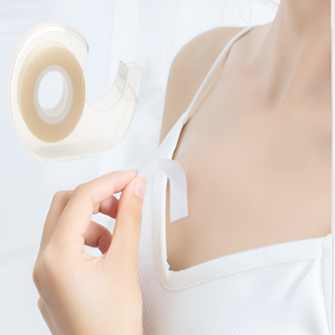 네루체 강력고정 의류용 양면 테이프, 1개, 투명