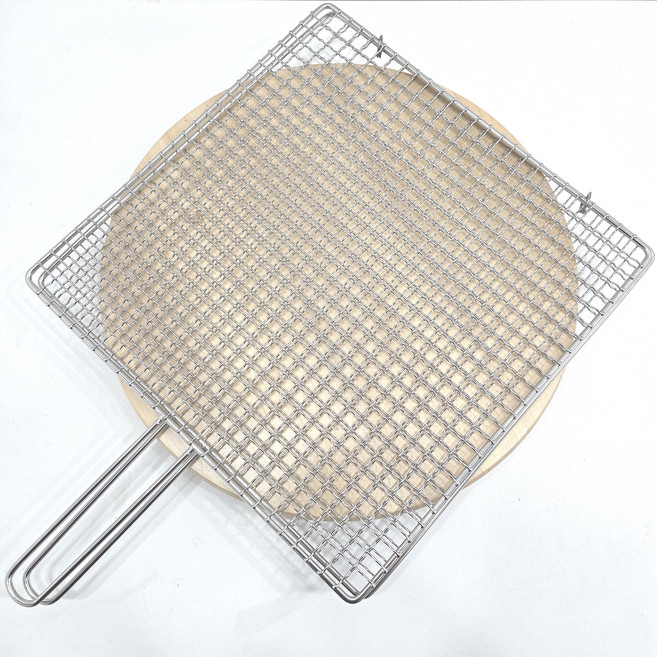 DJ석쇠 35cm x 35cm 스텐 국산 대형 접석쇠 D3, 1개