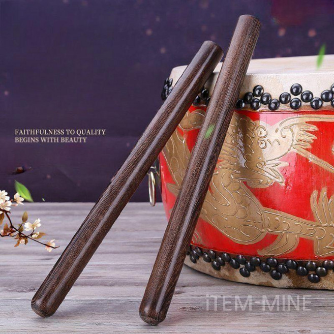 흑단 북채 드럼 스틱 사물북채 난타 고급 새화국악기 막대 음핑고 장구 연습용 단단한, 3. 미들 총 길이  36 cm