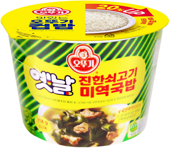 오뚜기 진한 쇠고기 미역국밥 컵밥, 314g, 15개