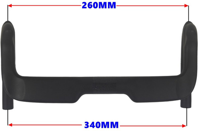 BIKEDOC HB27 에어로 번치바 스프린트 트랙 핸들바 320mm 카본 유광 바 프론트 브레이크 핸들, 340mm ud matte, 1개