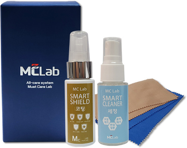 엠씨랩 스마트실드 스마트폰 핸드폰 휴대폰 보호 발수 유리막 나노 코팅 살균 세정 클리너 키트, 1개