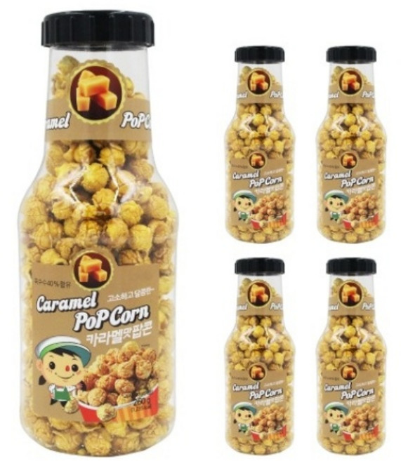 카라멜맛팝콘 260g 5개 저금통팝콘