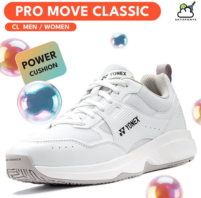 요넥스 프로 무브 클래식 클레이 남성 여성 테니스화 화이트 슈즈 신발