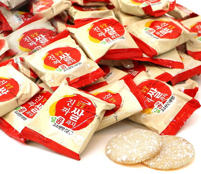 스위트맨 진짜 쌀과자 원형 110개, 1개, 650g