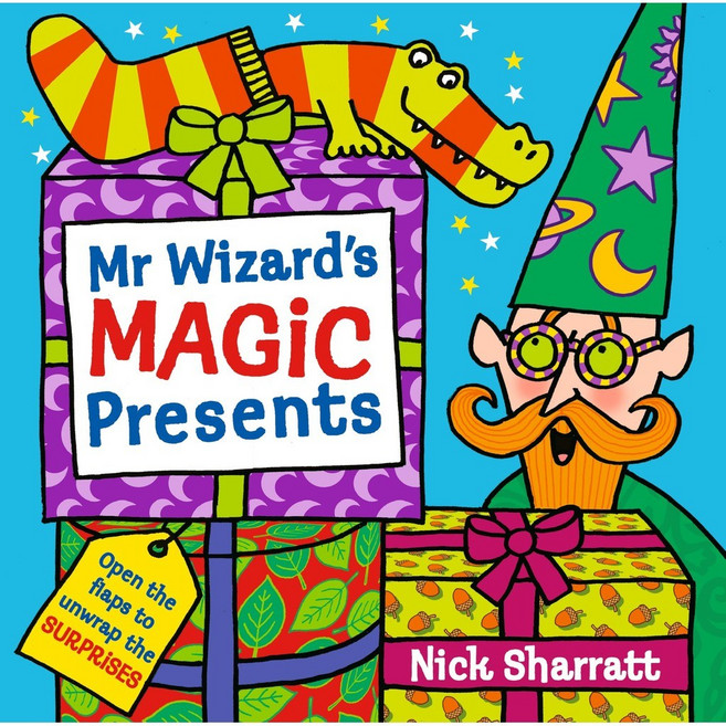 Mr Wizard's Magic Presents 精裝版 Nick Sharratt 兒童魔法學習書, 詳見詳細資訊