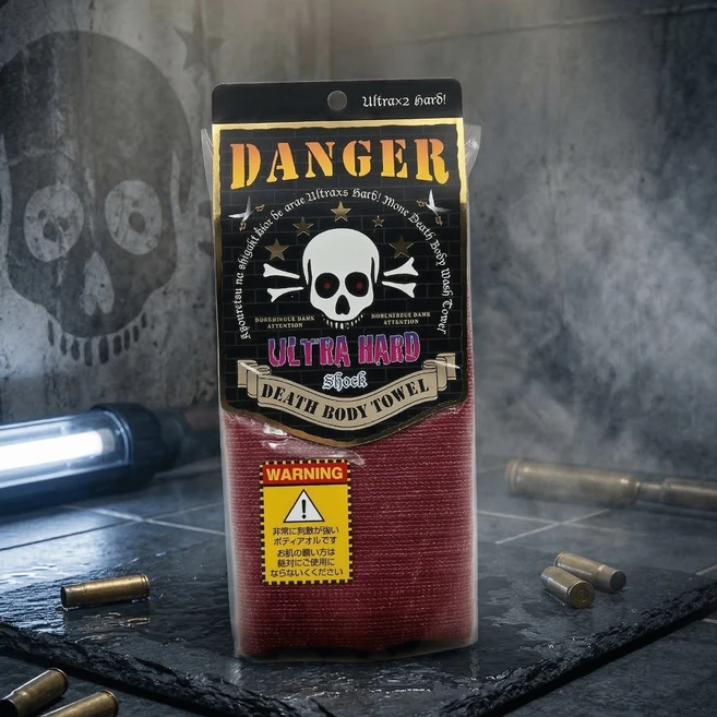 극강의 시원함 까칠한 일본 목욕 바디 샤워 타올 정품, 레드, 1개, 1개입 - 쿠팡