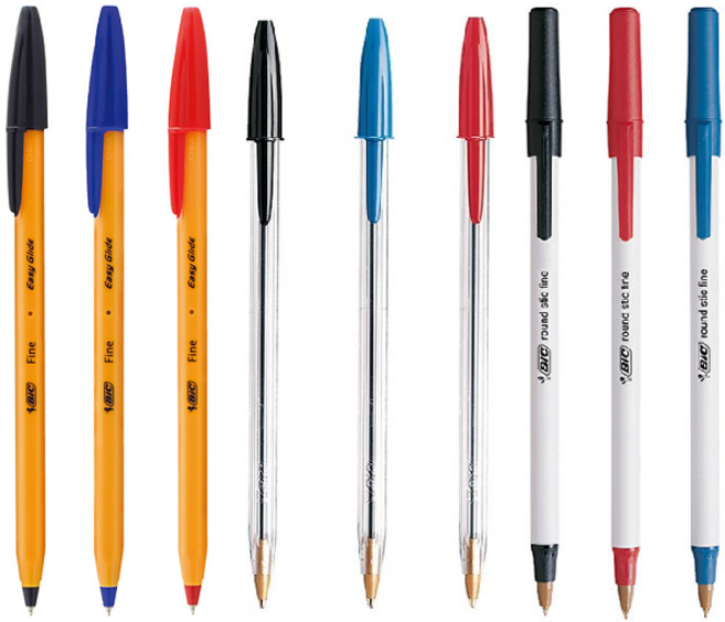 BIC빅 오렌지 빅볼펜0.7mm, 모나미 153 스틱(파랑)1.0