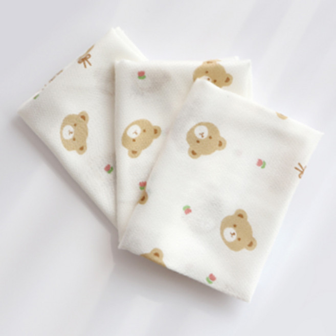 코코자네 국내생산 밤부100 손수건, 크레용곰, 1개, 1개입, 6.밤부100% 엠보손수건-크레용곰X10장