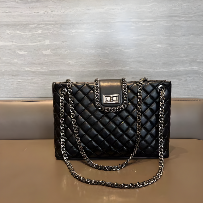 럽코코 여성 체인백 퀼팅 소가죽 숄더 크로스백