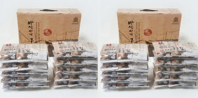 보령 대천 서해안 [모양맛김 바삭하게 구운 대천김 5g * 60봉 ] 선물 세트 (도시락김) 간편반찬 어린이반찬, 60개