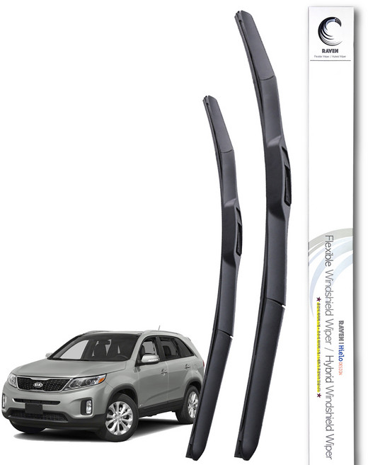 레이븐 쏘렌토R 올뉴 더뉴 쏘렌토 MQ4 쏘렌토 하이브리드 와이퍼 운전석+조수석 세트, 전면 와이퍼세트, 쏘렌토R (09년~14년8월) 2420